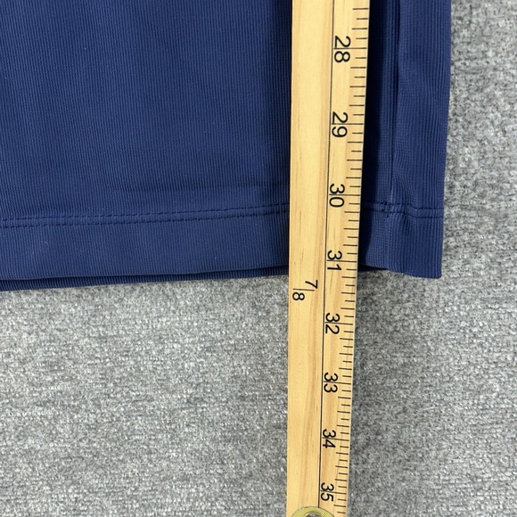 Halara Wide Leg Pleated Pants Women Size XL Tall Blue Elastic Waist Pull On NEW - Picture 6 of 8